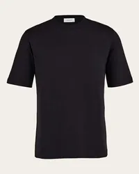 Ferragamo Donna T-shirt misto seta Nero Nero