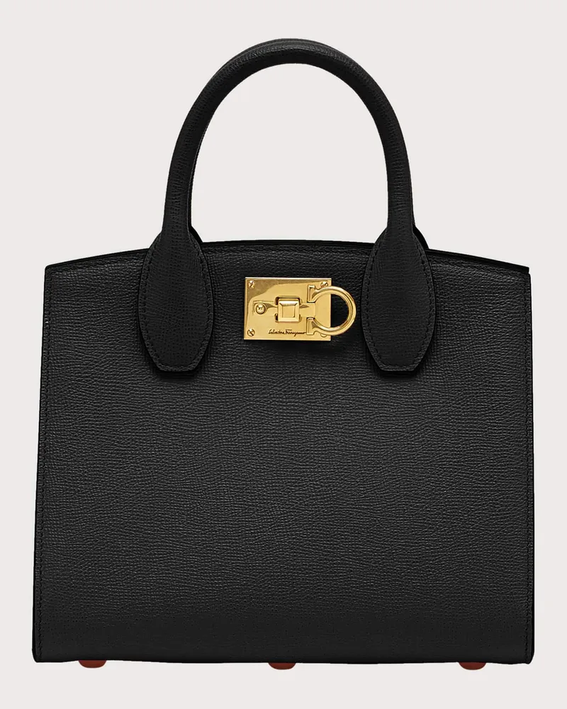 Ferragamo Donna Ferragamo Studio box bag (XS) Nero Nero