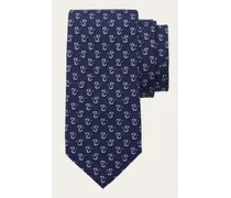 Uomo Cravatta in seta stampa Dragone Blu