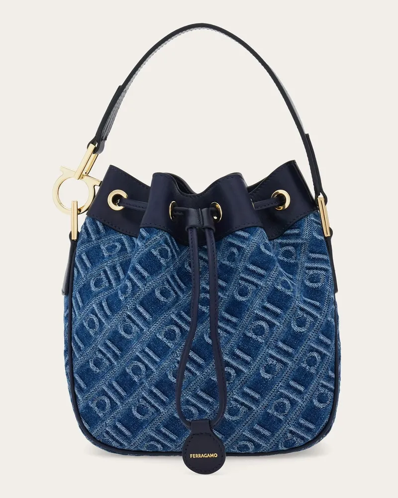 Ferragamo Donna Secchiello Ferragamo Monogram Blu Blu