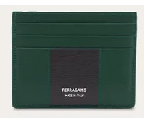 Uomo Porta carte di credito bicolor Verde