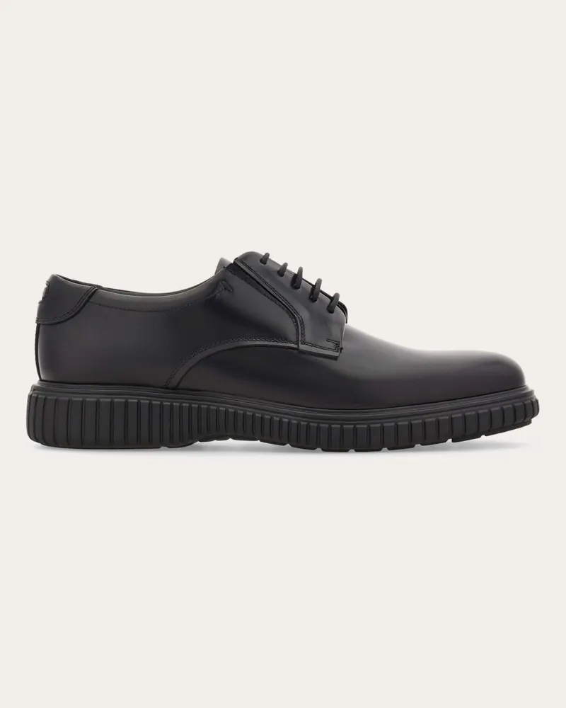 Ferragamo Uomo Derby informale Nero Nero