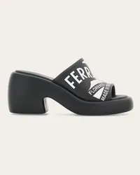 Ferragamo Donna Slide con suola chunky Nero Nero