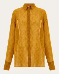 Ferragamo Donna Camicia Ferragamo monogram Giallo Giallo