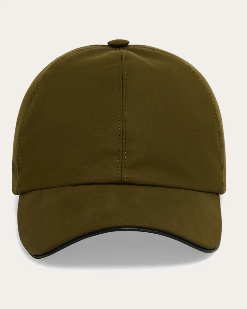 Ferragamo Uomo Cappellino con firma Verde Verde