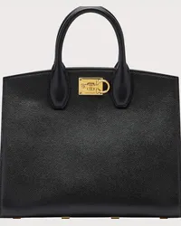 Ferragamo Donna Ferragamo Studio Box bag (M) Nero Nero