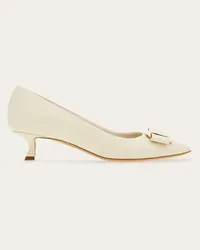 Ferragamo Donna Décolleté new Vara plate Bianco Bianco