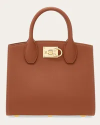 Ferragamo Donna Ferragamo Studio Box bag (S) Marrone Marrone