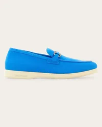 Ferragamo Uomo Mocassino informale ornamento Gancini Blu Blu