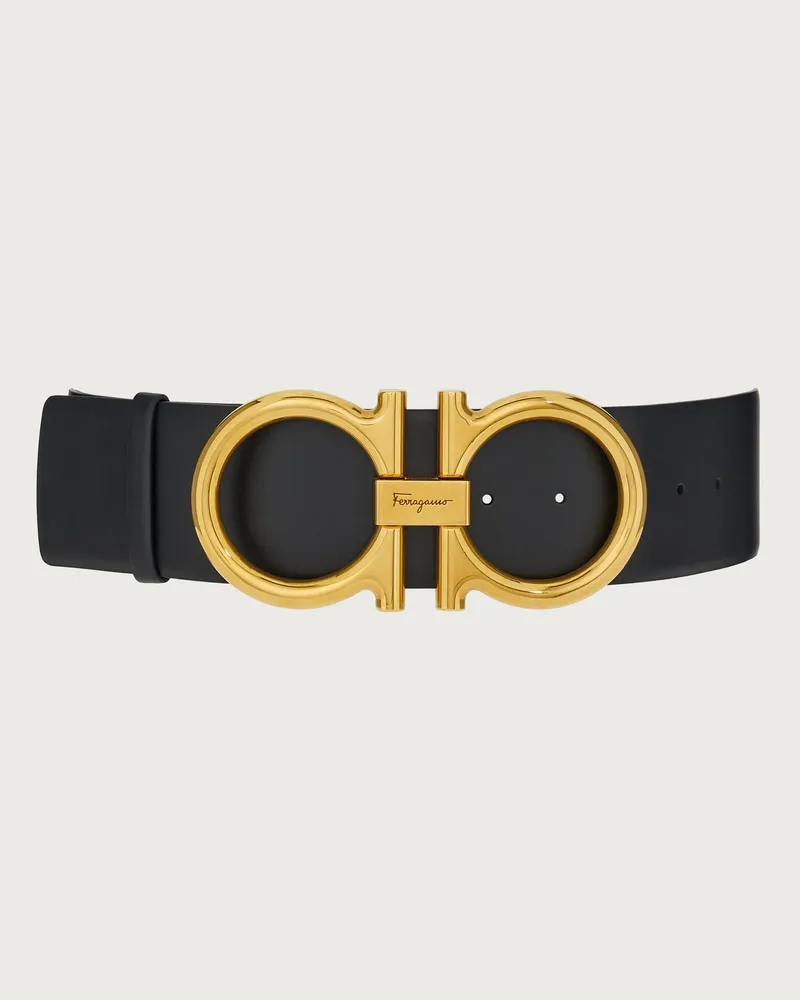 Ferragamo Donna Cintura alta Gancini Nero Nero