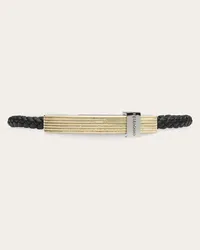 Ferragamo Uomo Bracciale intrecciato con fascetta - (L) Nero Nero