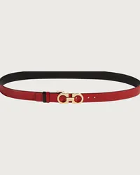 Ferragamo Donna Cintura reversibile e regolabile Gancini Rosso Rosso