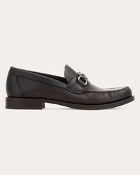 Ferragamo Uomo Mocassino ornamento Gancini Marrone Marrone