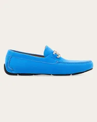 Ferragamo Uomo Driver ornamento Gancini Blu Blu