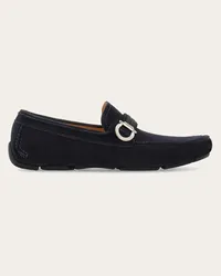 Ferragamo Uomo Driver ornamento Gancini Blu Blu