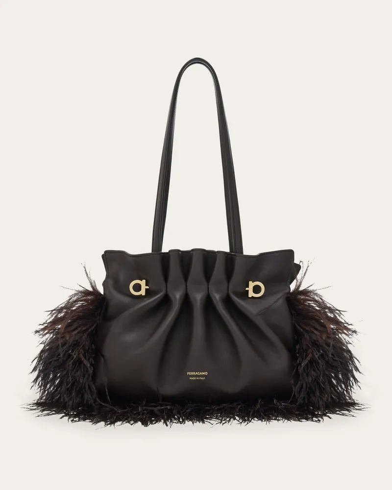 Ferragamo Donna Ferragamo Soft bag (S) Marrone Marrone