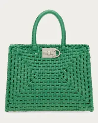 Ferragamo Donna Ferragamo Studio Box bag (S) Verde Verde