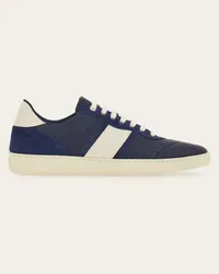 Ferragamo Uomo Sneaker bassa con firma Blu Blu