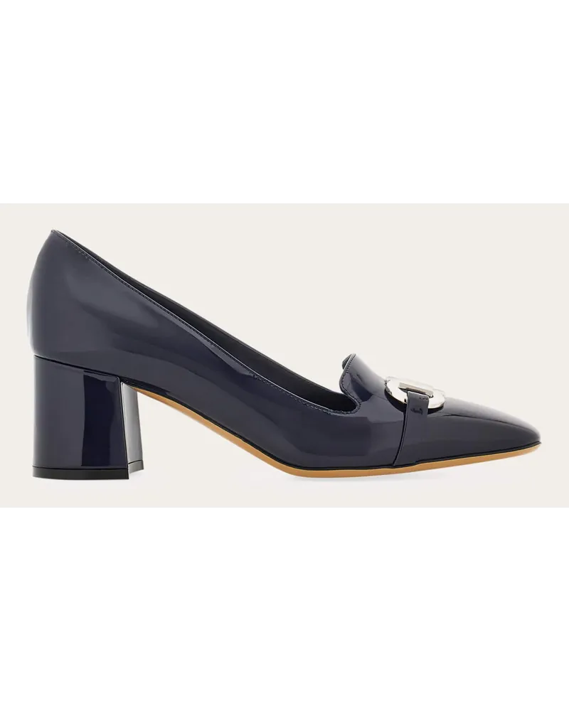 Ferragamo Donna Décolleté ornamento Gancini Blu Blu