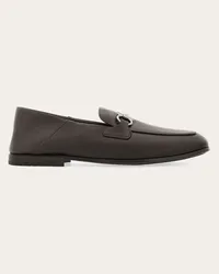 Ferragamo Uomo Mocassino ornamento Gancini Marrone Marrone