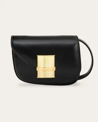 Ferragamo Donna Porta carte di credito Fiamma Nero Nero