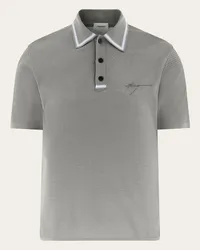 Ferragamo Uomo Polo manica corta Grigio Grigio