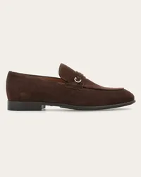 Ferragamo Uomo Mocassino ornamento Gancini Marrone Marrone