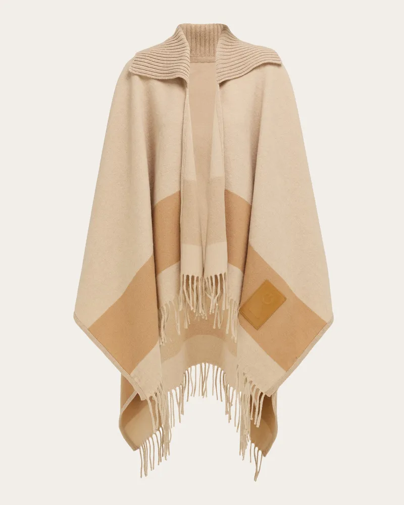 Ferragamo Donna Cappa con frange Beige Beige