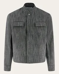 Ferragamo Uomo Blouson corto Grigio Grigio