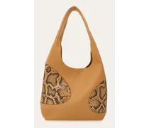 Donna Hobo bag con cut out Beige