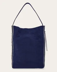 Ferragamo Uomo Tote bag in tessuto jacquard Blu Blu