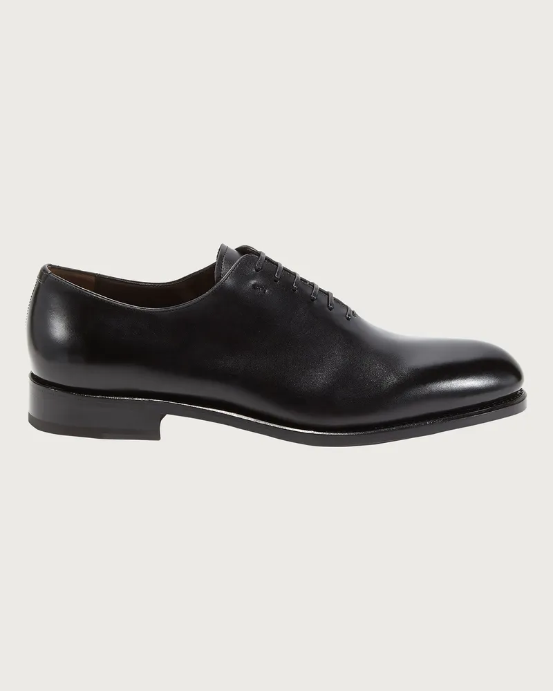 Ferragamo Uomo Oxford Tramezza Nero Nero
