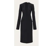 Donna Abito robe manteau con scollo profondo Nero