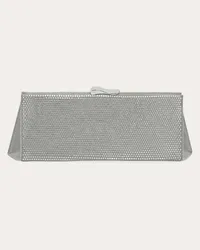 Ferragamo Donna Clutch con cristalli (S) Bianco Bianco