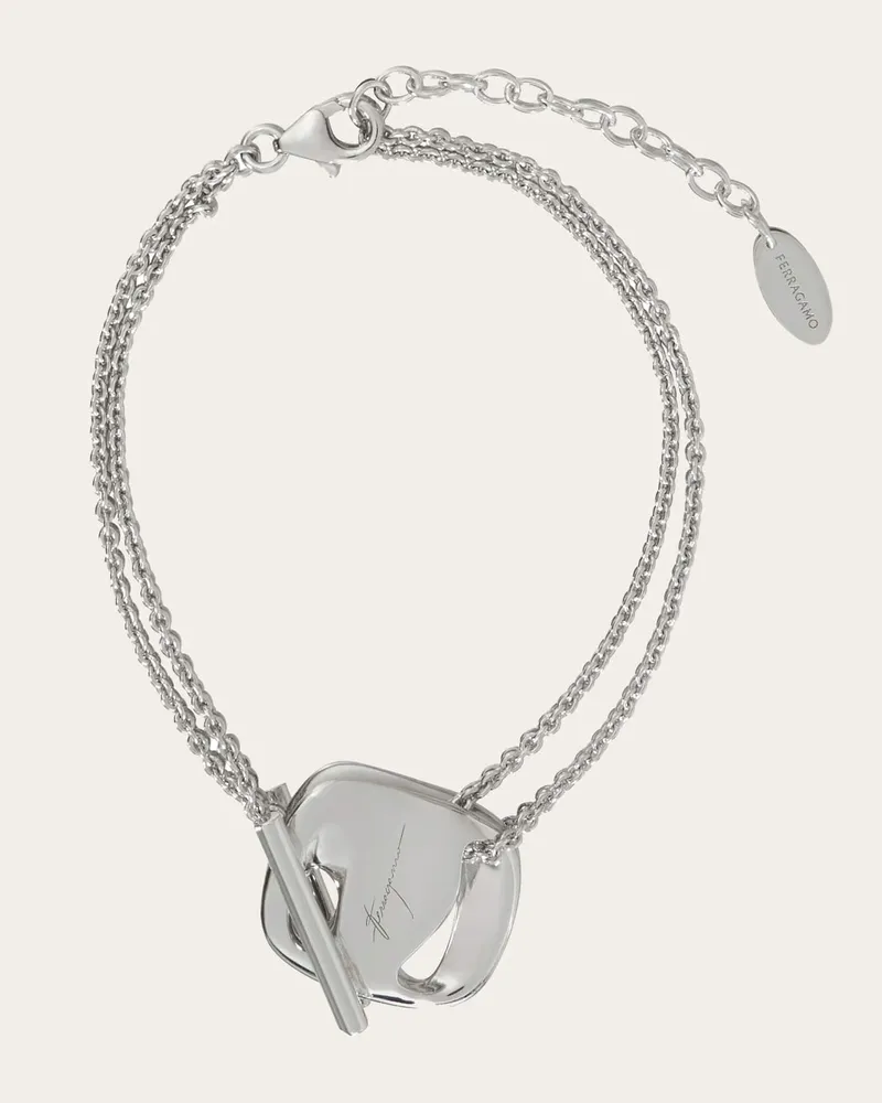 Ferragamo Donna Bracciale Vara Argento Argento