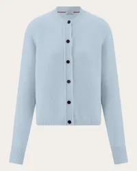 Ferragamo Donna Cardigan in cashmere Blu Blu