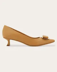 Ferragamo Donna Décolleté new Vara plate Beige Beige