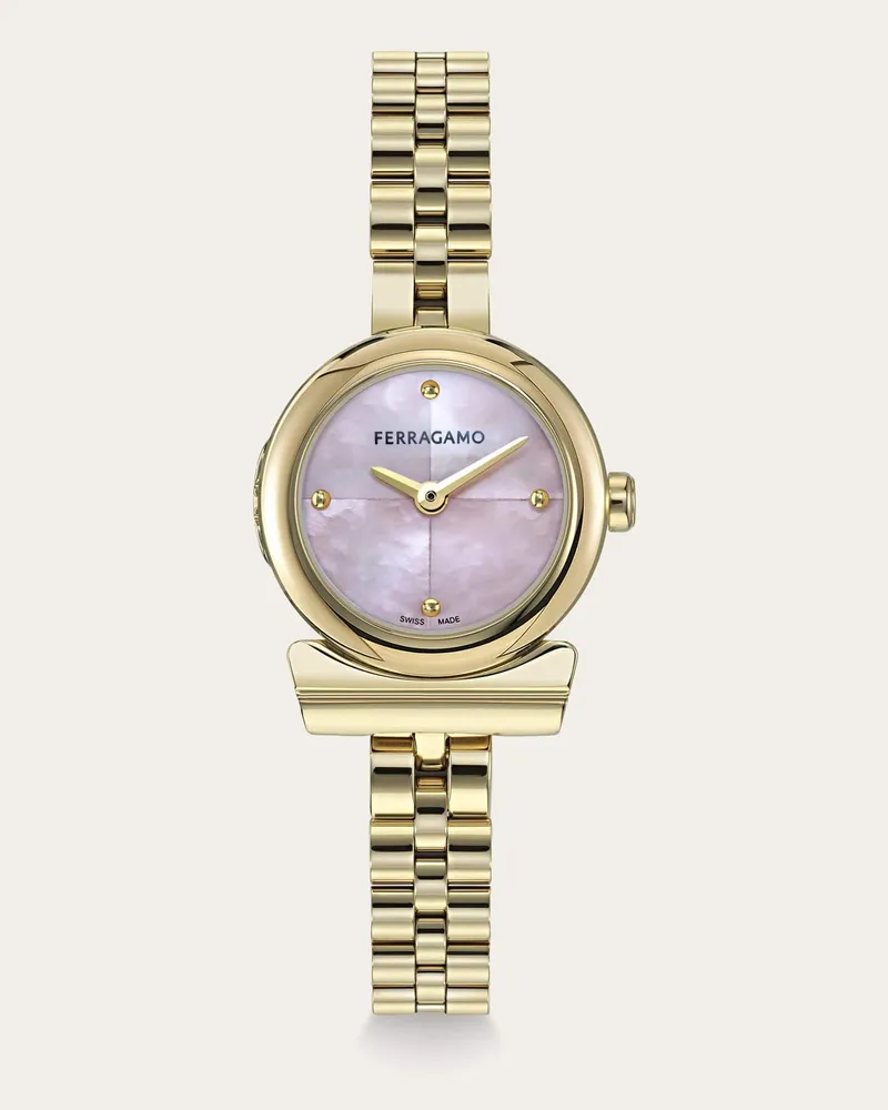 Ferragamo Donna Orologio Gancino Oro Oro