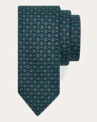 Ferragamo Uomo Cravatta jacquard Ferragamo Monogram Verde Verde