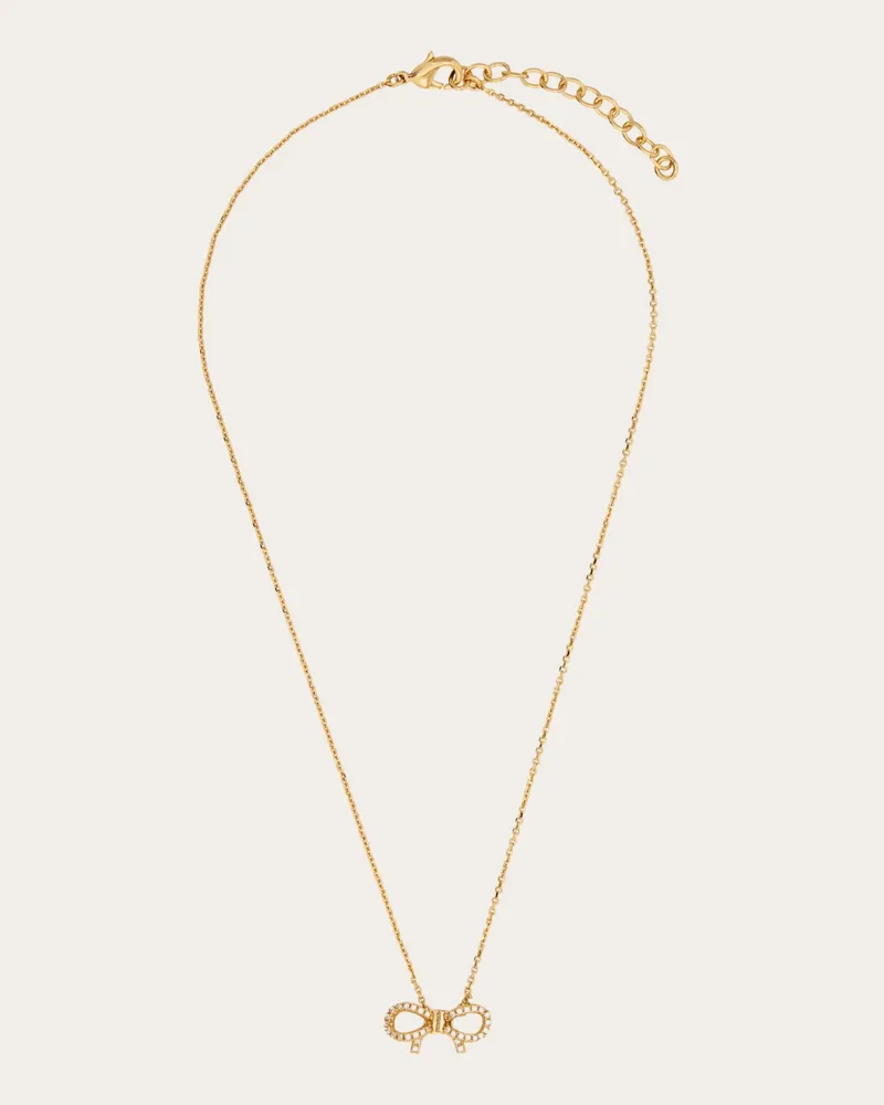 Ferragamo Donna Collana pendente fiocco Vara Oro Oro