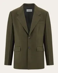 Ferragamo Uomo Blazer monopetto con cintura removibile Verde Verde