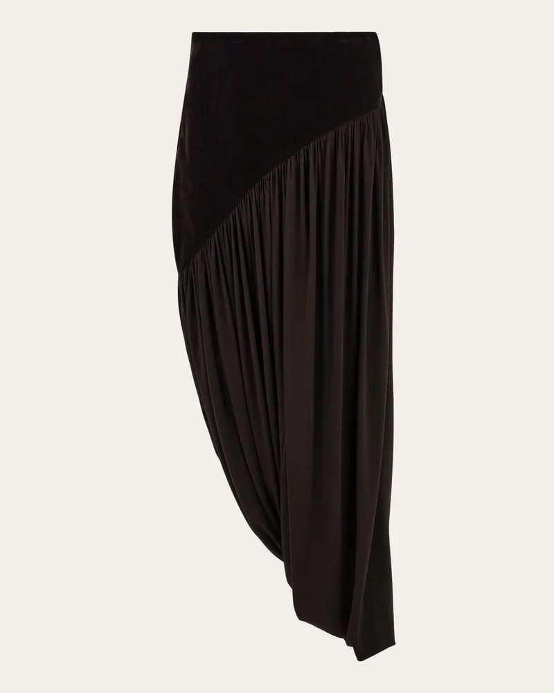 Ferragamo Donna Gonna drappeggiata Marrone Marrone