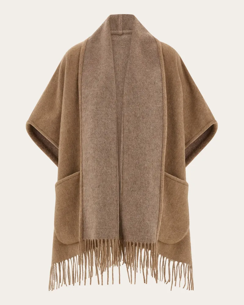 Ferragamo Donna Cappa in cashmere Beige Beige