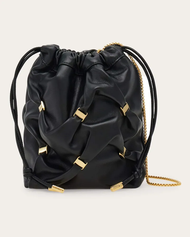 Ferragamo Donna Mini secchiello con fiocco Vara Nero Nero