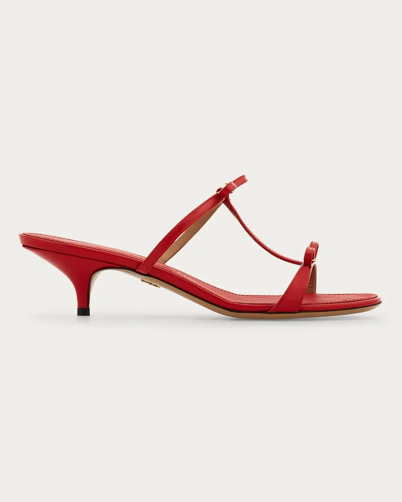 Ferragamo Donna Sandalo Mini Bow Rosso Rosso
