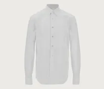 Ferragamo Uomo Camicia per Tuxedo Bianco Bianco
