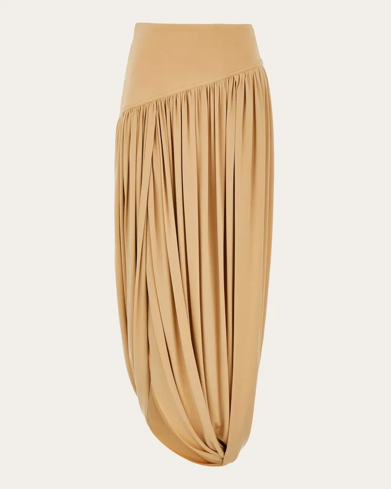 Ferragamo Donna Gonna con baschina Beige Beige