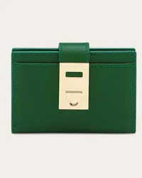 Ferragamo Donna Porta carte di credito Hug Verde Verde