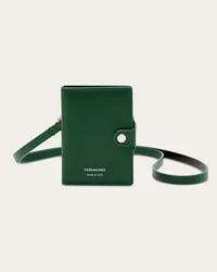 Ferragamo Uomo Porta badge bicolor Verde Verde