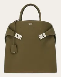 Ferragamo Uomo Tote bag Hug Verde Oliva Verde